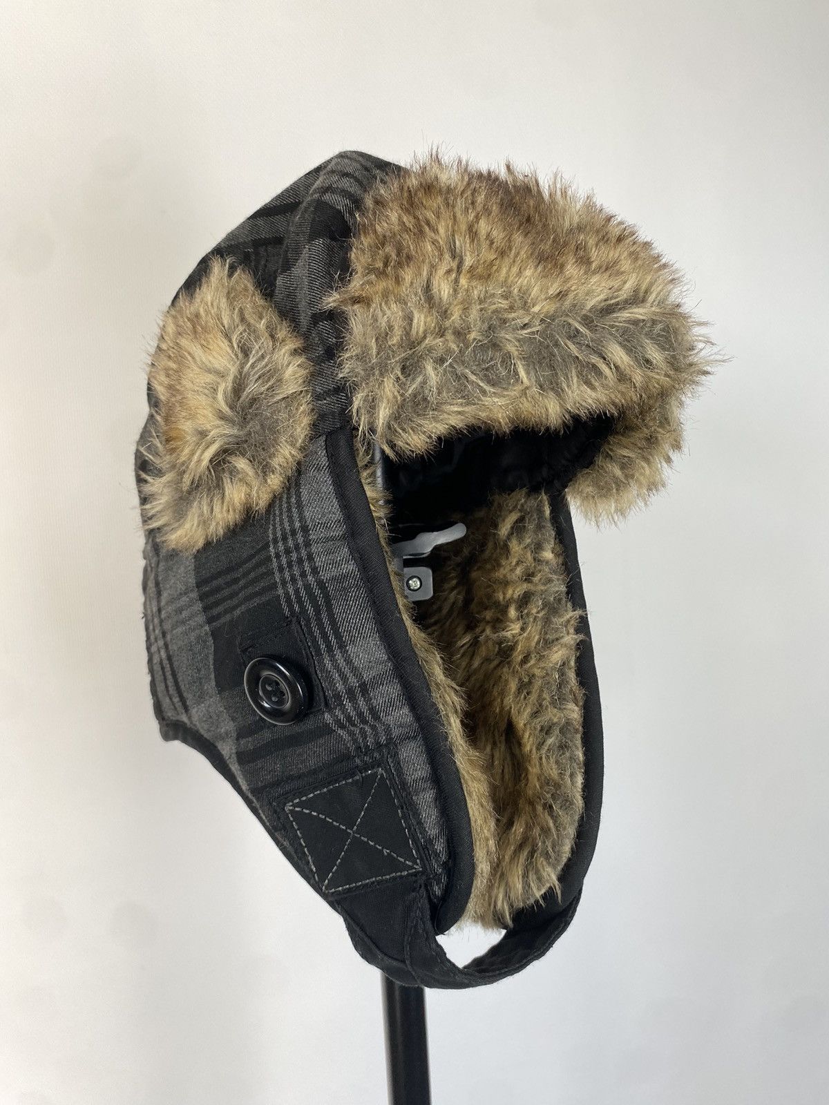 Hysteric Glamour × Japanese Brand Y2K American Vintage Fuzzy Hat Mohair Ushanka Beauty Beast Size ONE SIZE - 1 Thumbnail