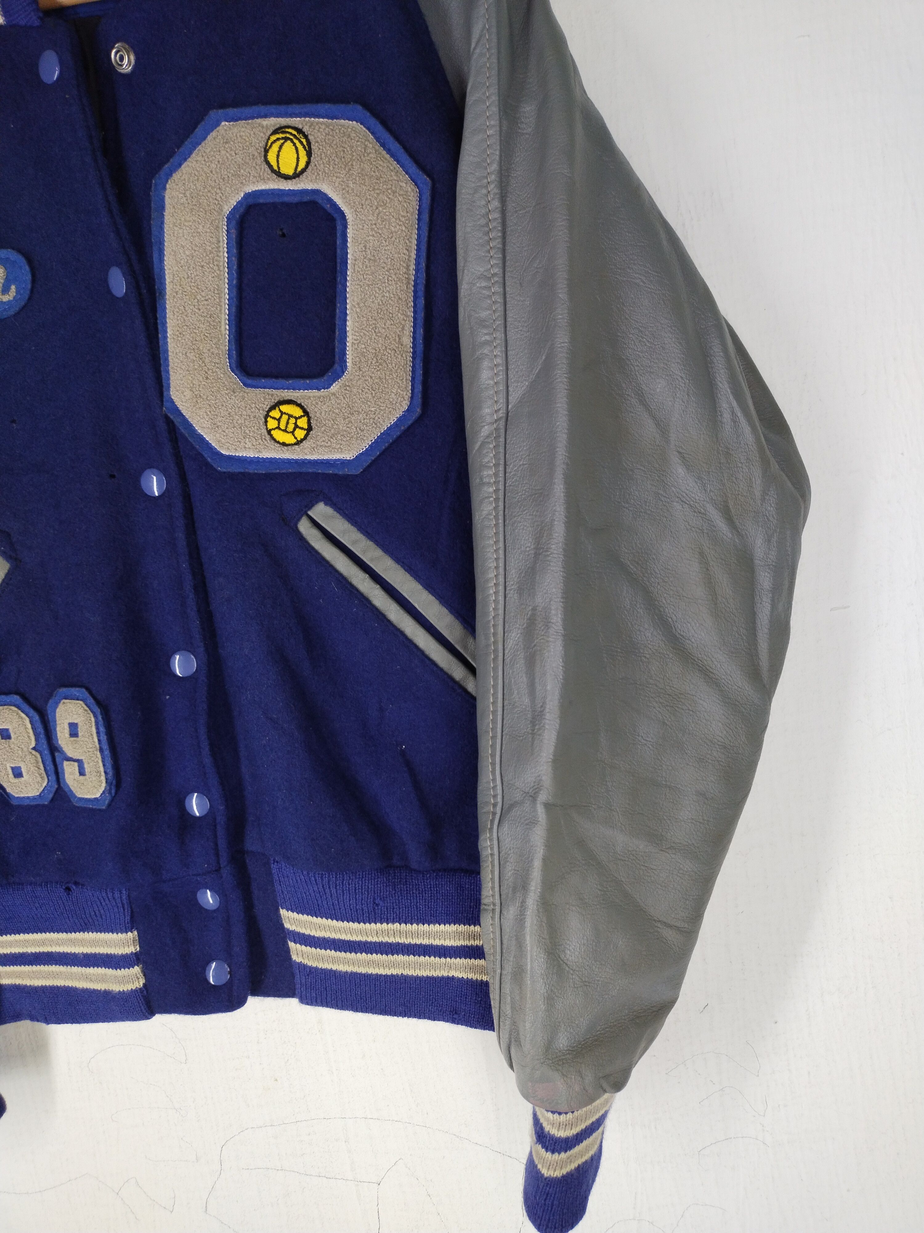 Vintage Vintage Lisa Olympik Trojen Varsity Leather Wool Jacket Size US M / EU 48-50 / 2 - 3 Thumbnail