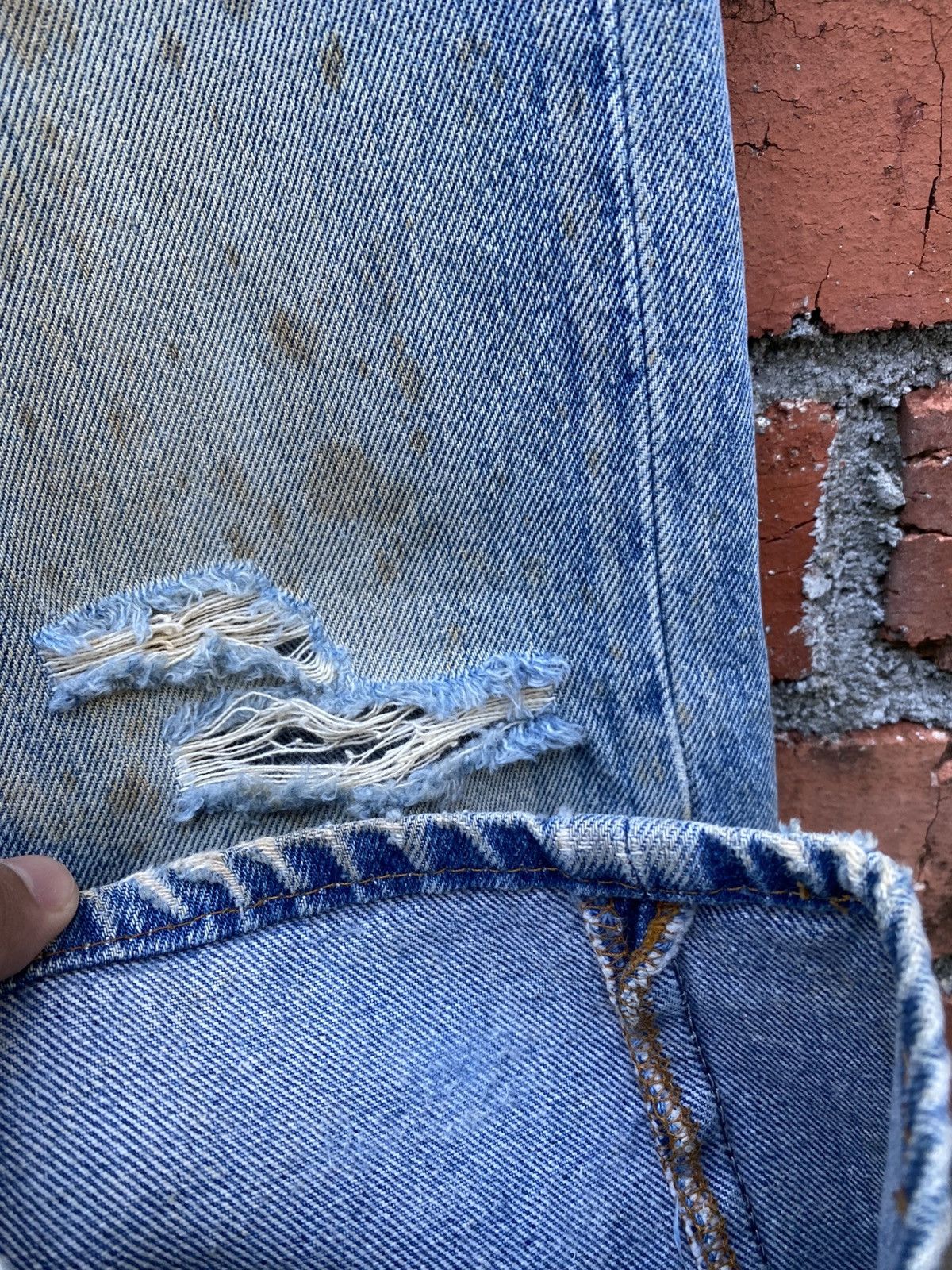 Levi's Vintage Clothing W32x29 Vintage levi's 501 made in USA distressed dirt denime Size US 32 / EU 48 - 6 Thumbnail