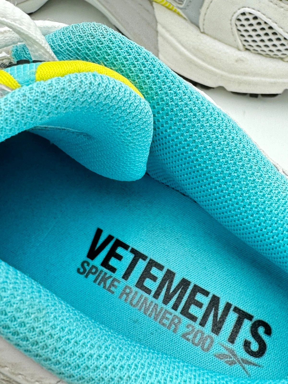 Reebok × Vetements Vetements Reebok Spike Runner 200 White Sky Blue Yellow Size US 6 / EU 39 - 7 Thumbnail