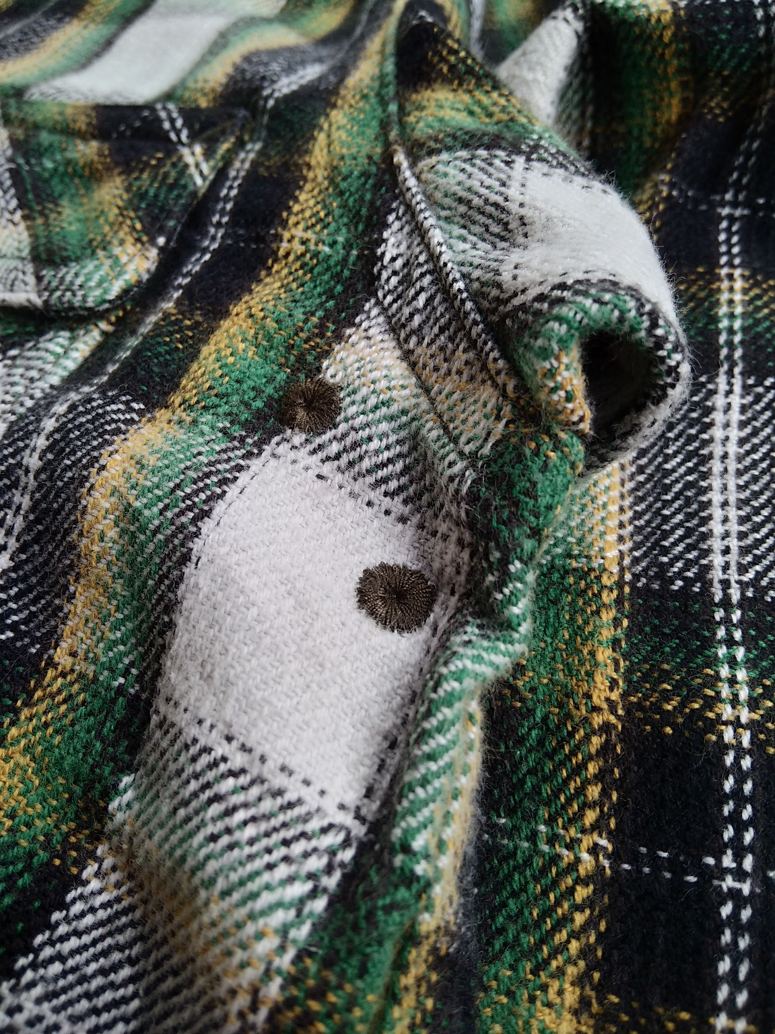 If Six Was Nine × Japanese Brand VTG BAL. INC ©2008 Distressed Plaid Flannel Shirt Size US XL / EU 56 / 4 - 5 Thumbnail