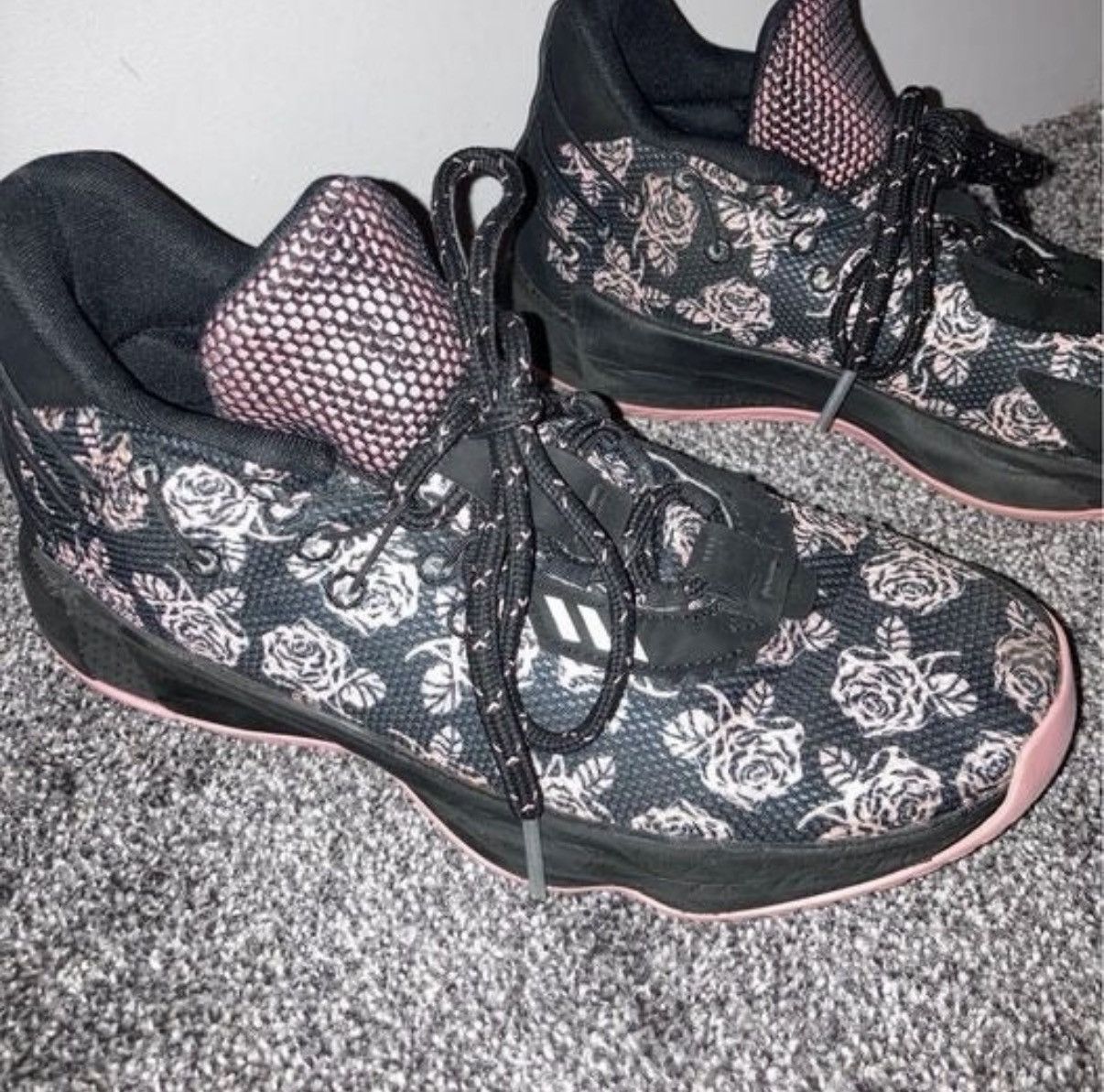 Adidas Adidas Dame 7 “Rose City” Floral Basketball Sneakers Size US 9.5 / EU 42-43 - 2 Thumbnail