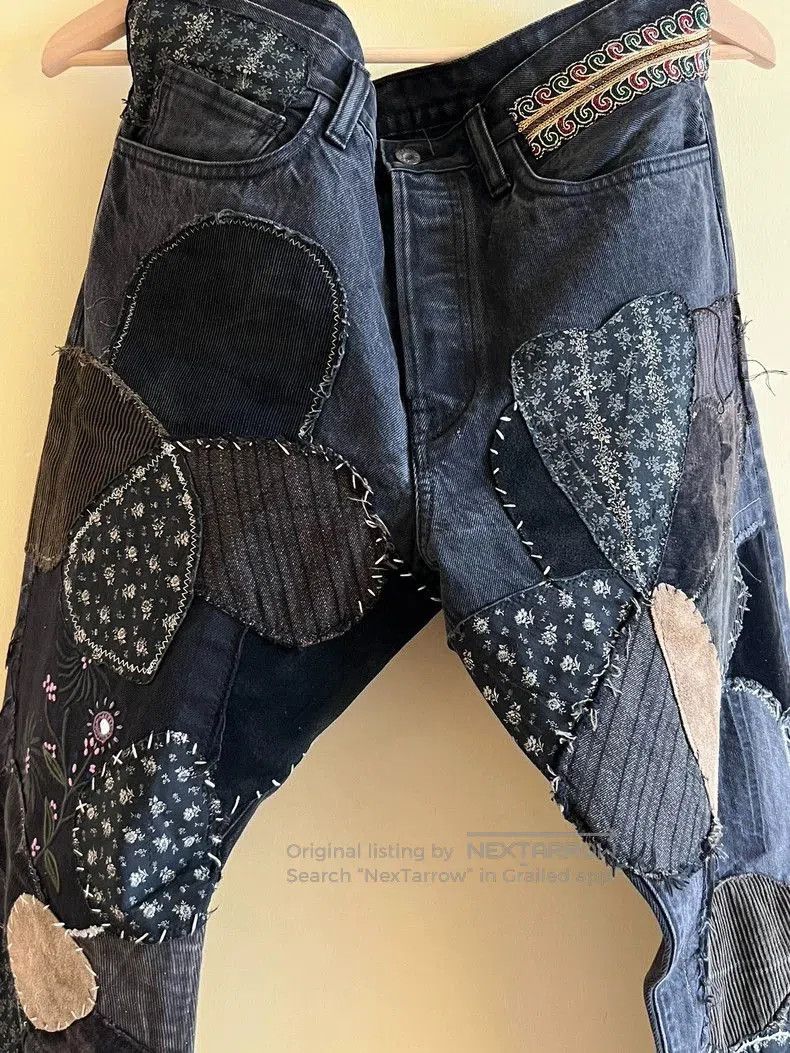 Kapital KAPITAL Patchwork Denim Jeans. Size US 34 / EU 50 - 2 Thumbnail