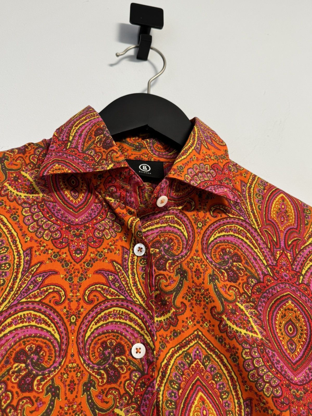 Bogner Bogner Women’s Paisley Print Button Shirt Bright Long Sleeve Size XL / US 12-14 / IT 48-50 - 6 Thumbnail