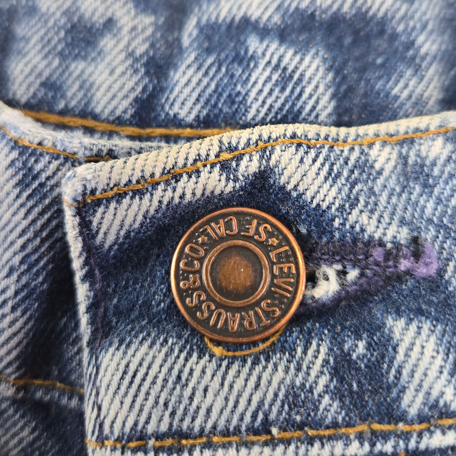 Levi's Vintage Levi’s Orange Tab Acid Wash Straight Leg Jeans W28 Size 28" / US 6 / IT 42 - 5 Thumbnail