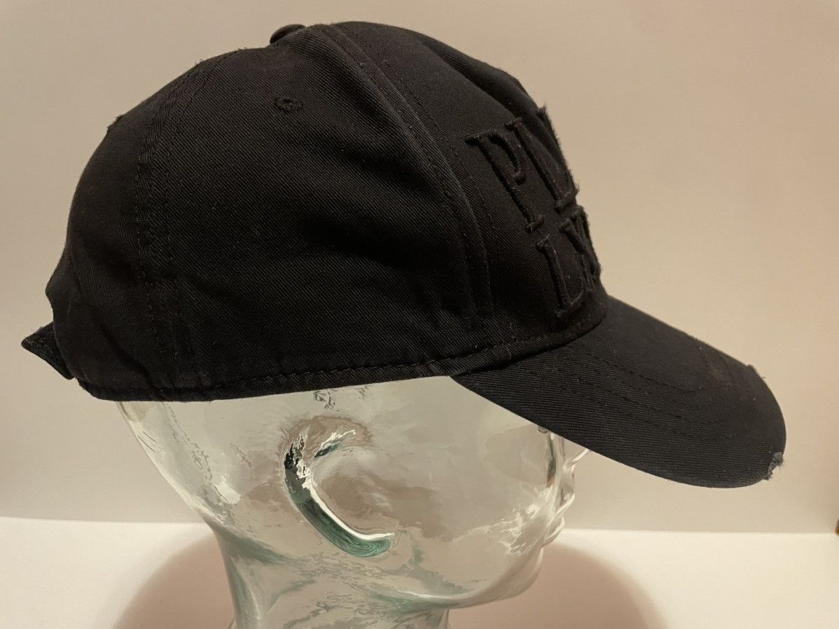 Phillip Plein “PLEIN LXVIII” baseball cap black distressed