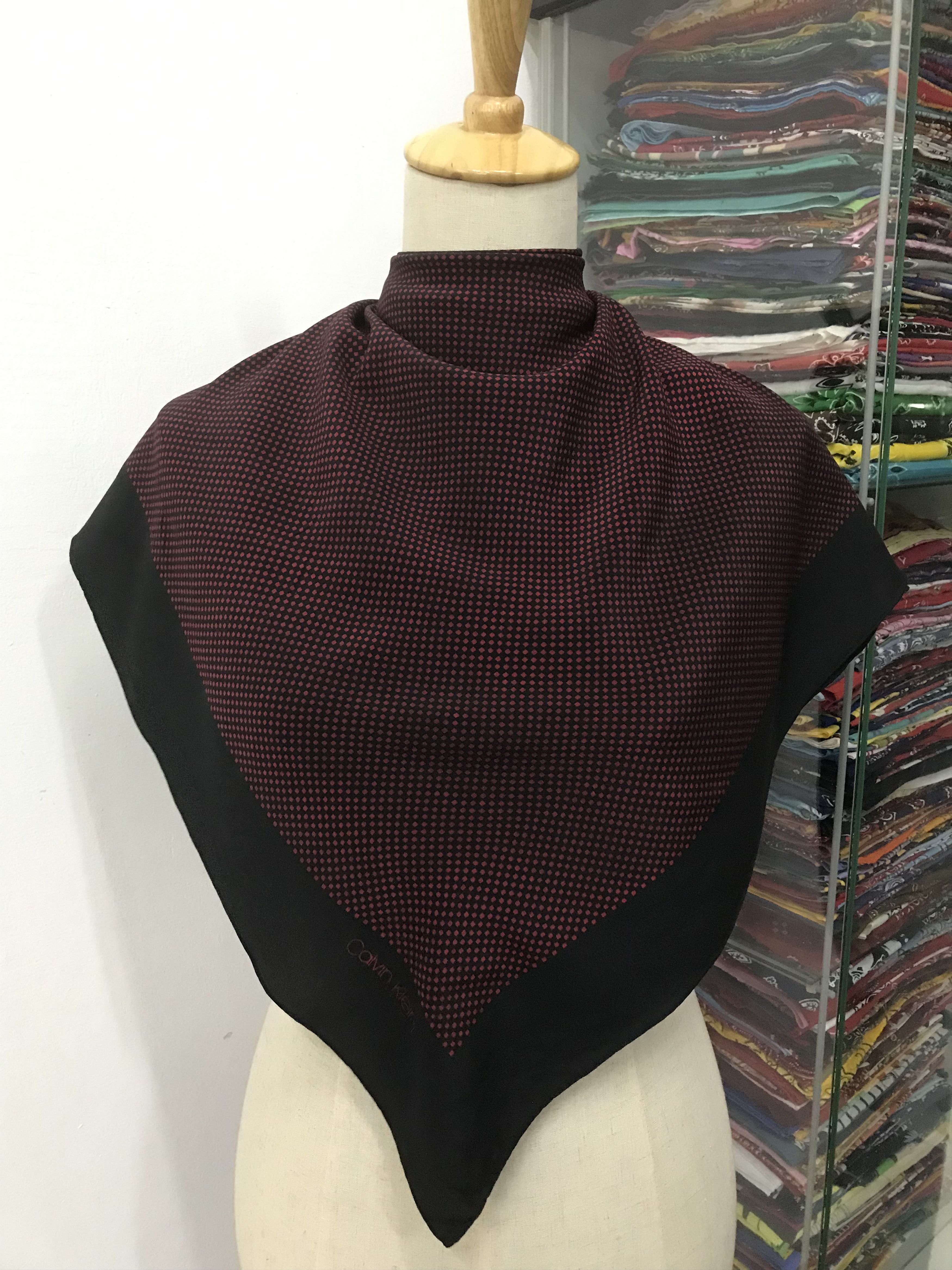 Calvin Klein Vintage Calvin Klein Silk Scarf Size ONE SIZE - 1 Thumbnail