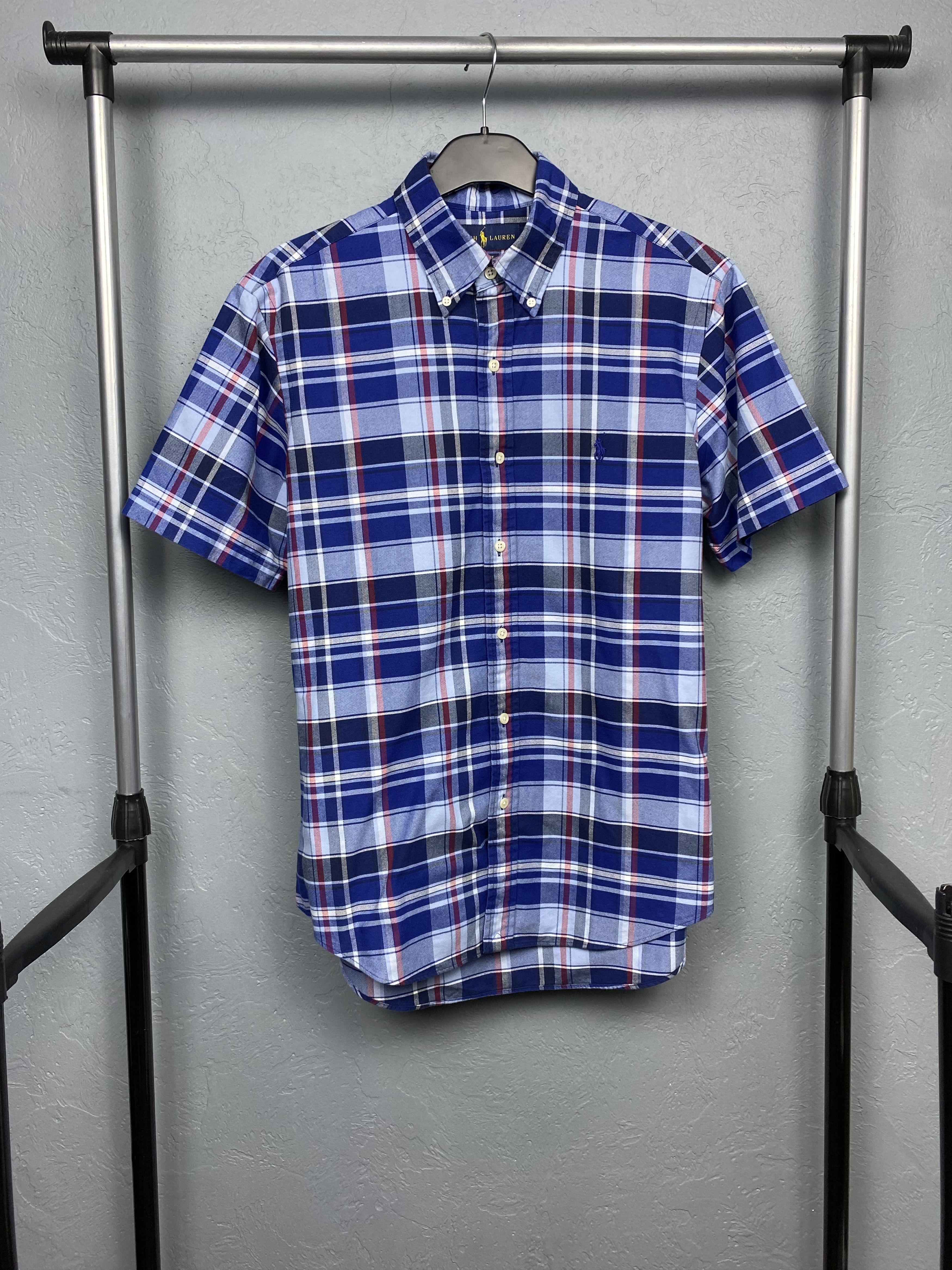Polo Ralph Lauren Polo Ralph Lauren Mens Short Sleeve Plaid Shirt Size US M / EU 48-50 / 2 - 1 Thumbnail