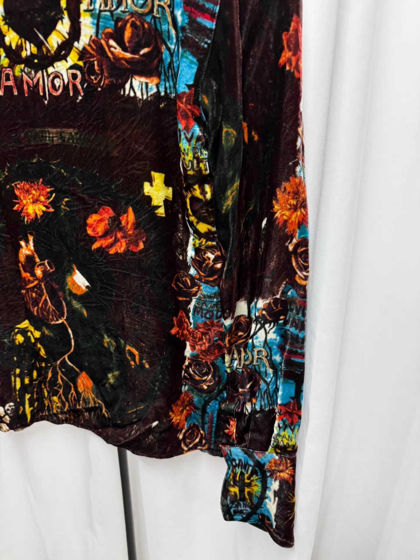 Jean Paul Gaultier Jean Paul Gaultier Velvet Shirt K20 Size US XXS / EU 40 - 6 Thumbnail