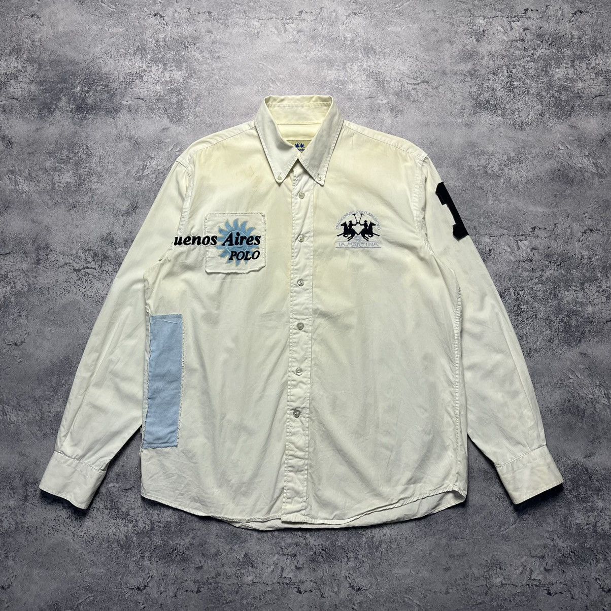 La Martina Vintage La Martina Buenos Aires #1 Shirt Button Down Size US L / EU 52-54 / 3 - 1 Thumbnail