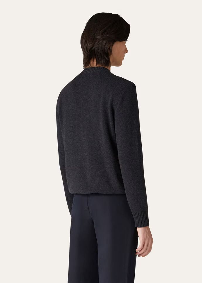 Loro Piana o1w1db10424 Long Sleeve Cashmere Sweater in Navy Blue Size US L / EU 52-54 / 3 - 5 Thumbnail