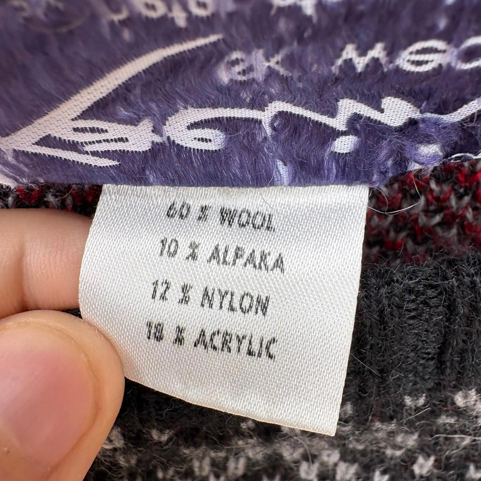 Other 80s made in Italy abstract Wool sweater Size US L / EU 52-54 / 3 - 4 Thumbnail