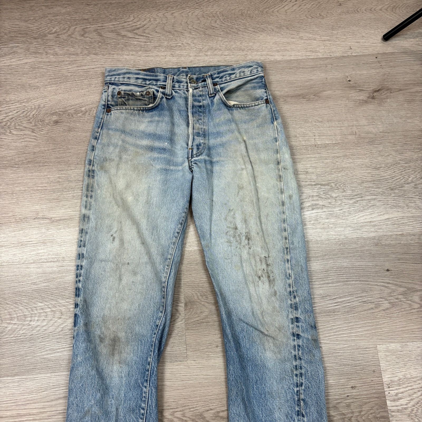 Levi's × Vintage VTG 80s Levi's 501 Redline Selvedge Denim Leg Jeans 30x30 Size US 30 / EU 46 - 2 Thumbnail