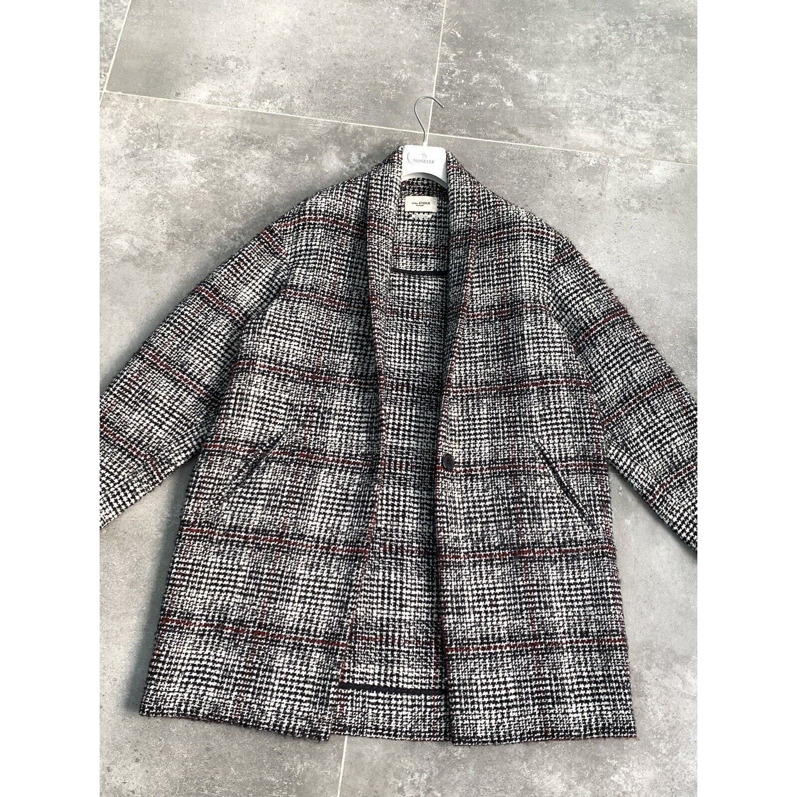Designer × Isabel Marant Etoile ISABEL MARANT ETOILE Wool Tweed Trench Coat EU 38 UK 10 S-M Size M / US 6-8 / IT 42-44 - 3 Thumbnail