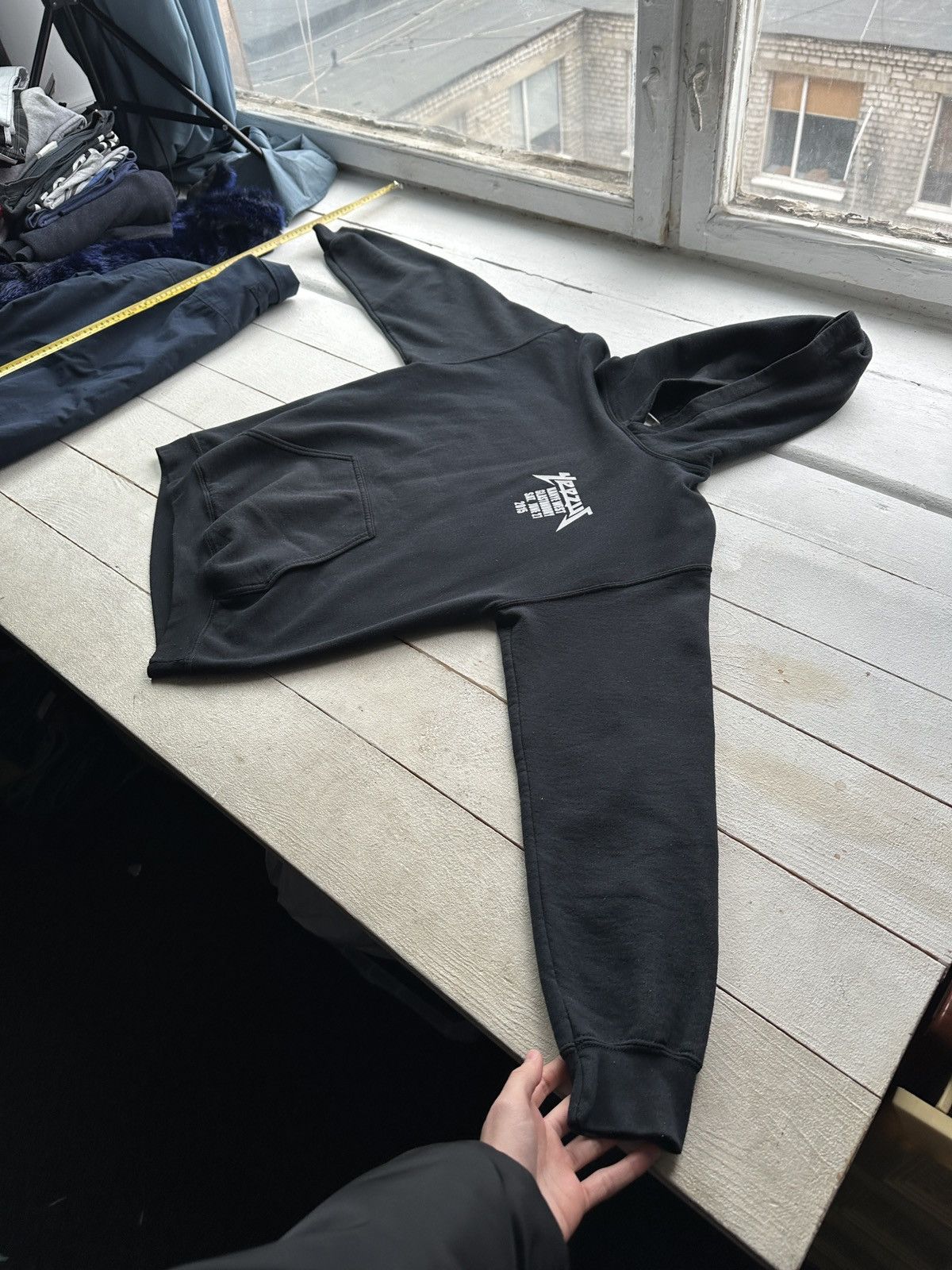 Other 🚨 YEEZUS KANYE WEST BAGGY BOXY SK8 HOODIE GLASTONBURY RARE Size US M / EU 48-50 / 2 - 8 Thumbnail