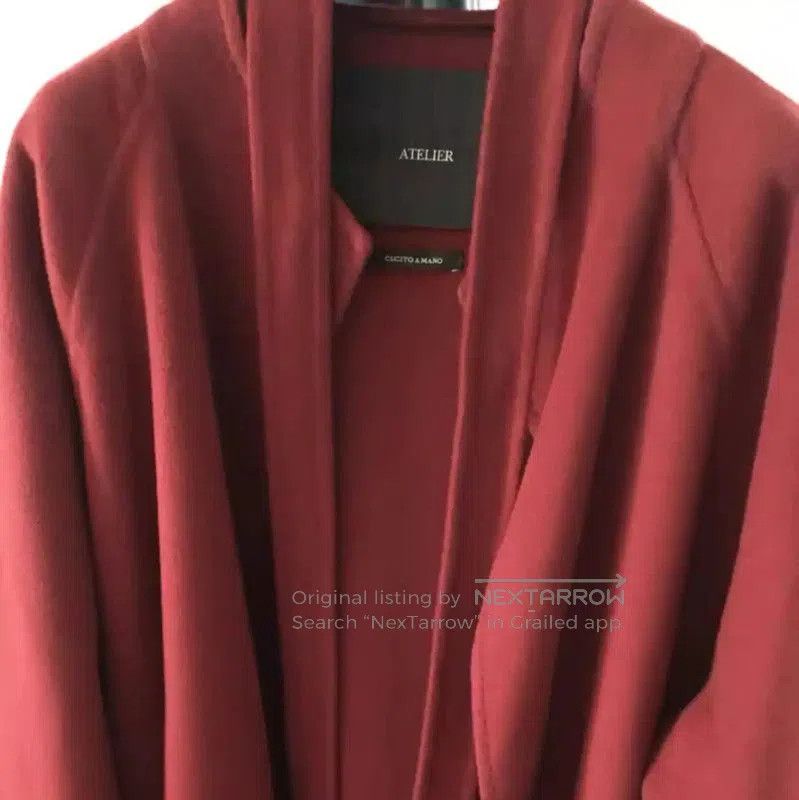Max Mara MaxMara Women's Red Cashmere Coat . Size S / US 4 / IT 40 - 4 Thumbnail