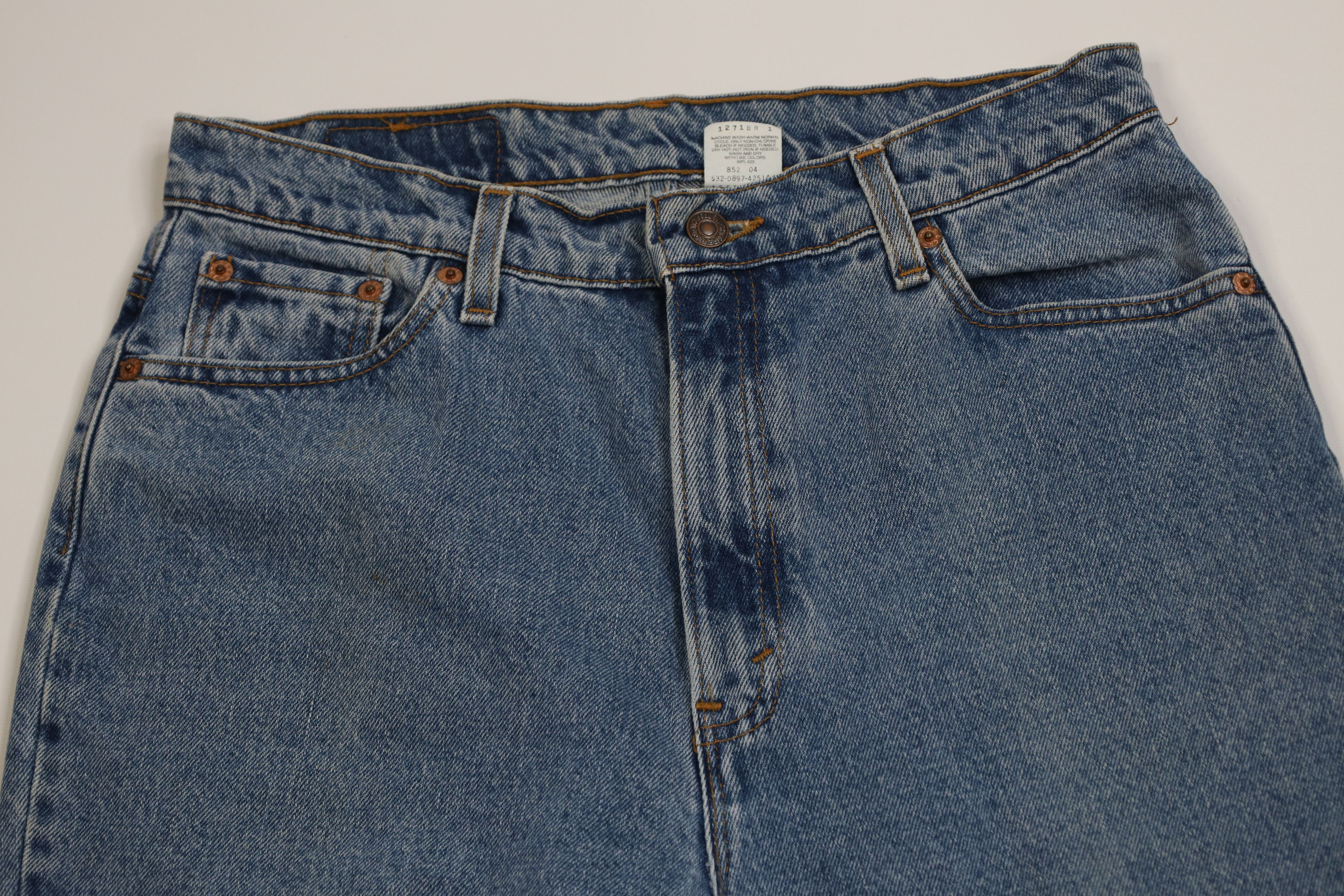 Levi's Vintage 90s Levis 512 Short Slim Tapered Leg Denim Jeans USA Size 36" / US 14 / IT 50 - 2 Thumbnail
