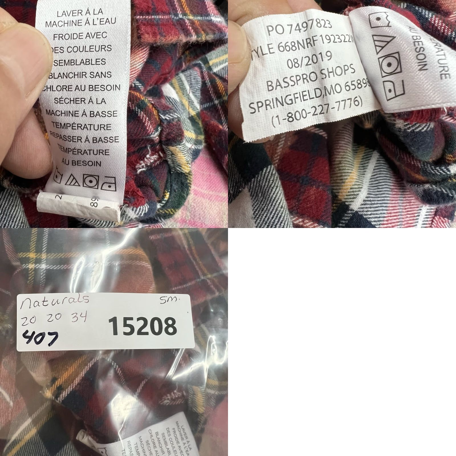 Vintage Natural Reflections Smiley Face Flannel Shirt Small Red Plaid Boho Grunge Womens Size S / US 4 / IT 40 - 8 Thumbnail