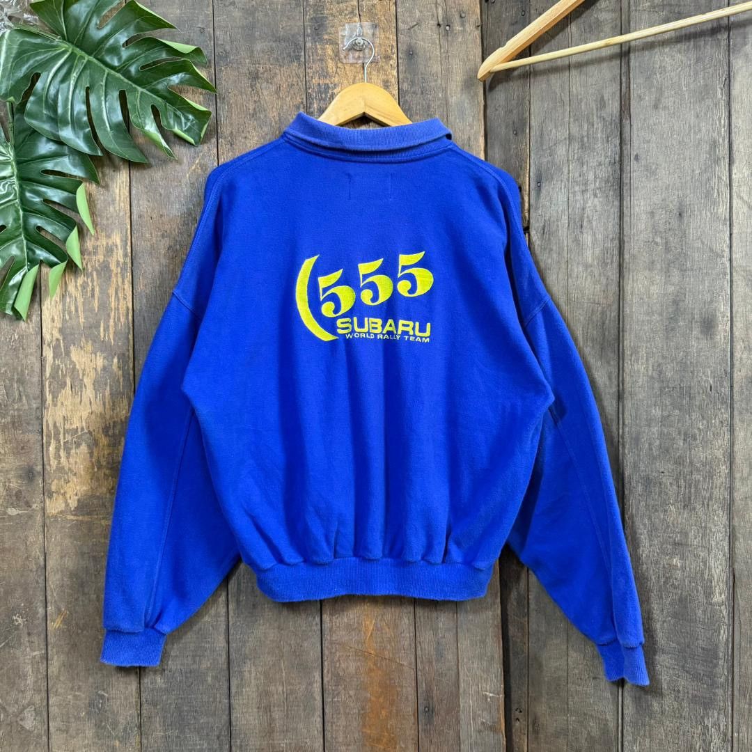 Vintage Vintage Subaru 555 Pullover Sweatshirt Size US M / EU 48-50 / 2 - 1 Thumbnail