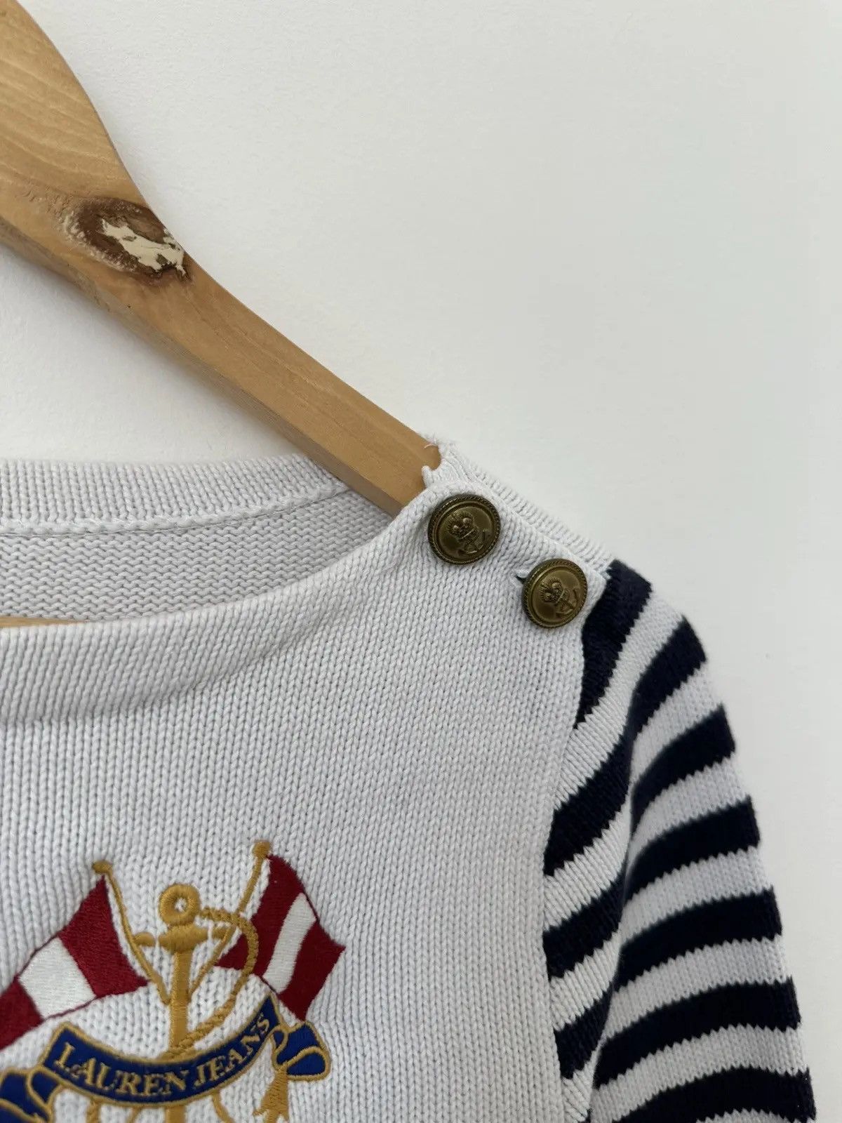 Polo Ralph Lauren Vintage Polo Ralph Lauren Yachting Striped Knit Womens Sweater Size US XS / EU 42 / 0 - 7 Thumbnail
