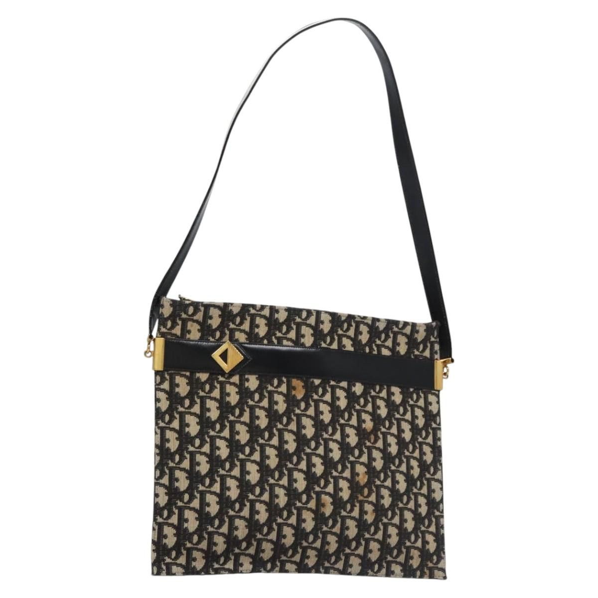 Dior DIOR Trotter Canvas Shoulder Bag Navy Size ONE SIZE - 1 Thumbnail