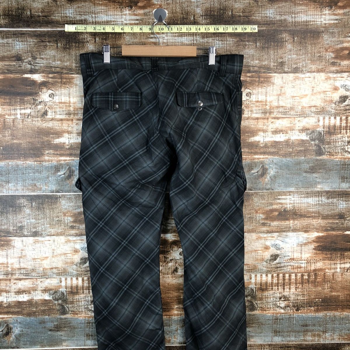Japanese Brand Japan utility checkered punk Cargo Multipocket Pants #A2543 Size US 34 / EU 50 - 14 Thumbnail