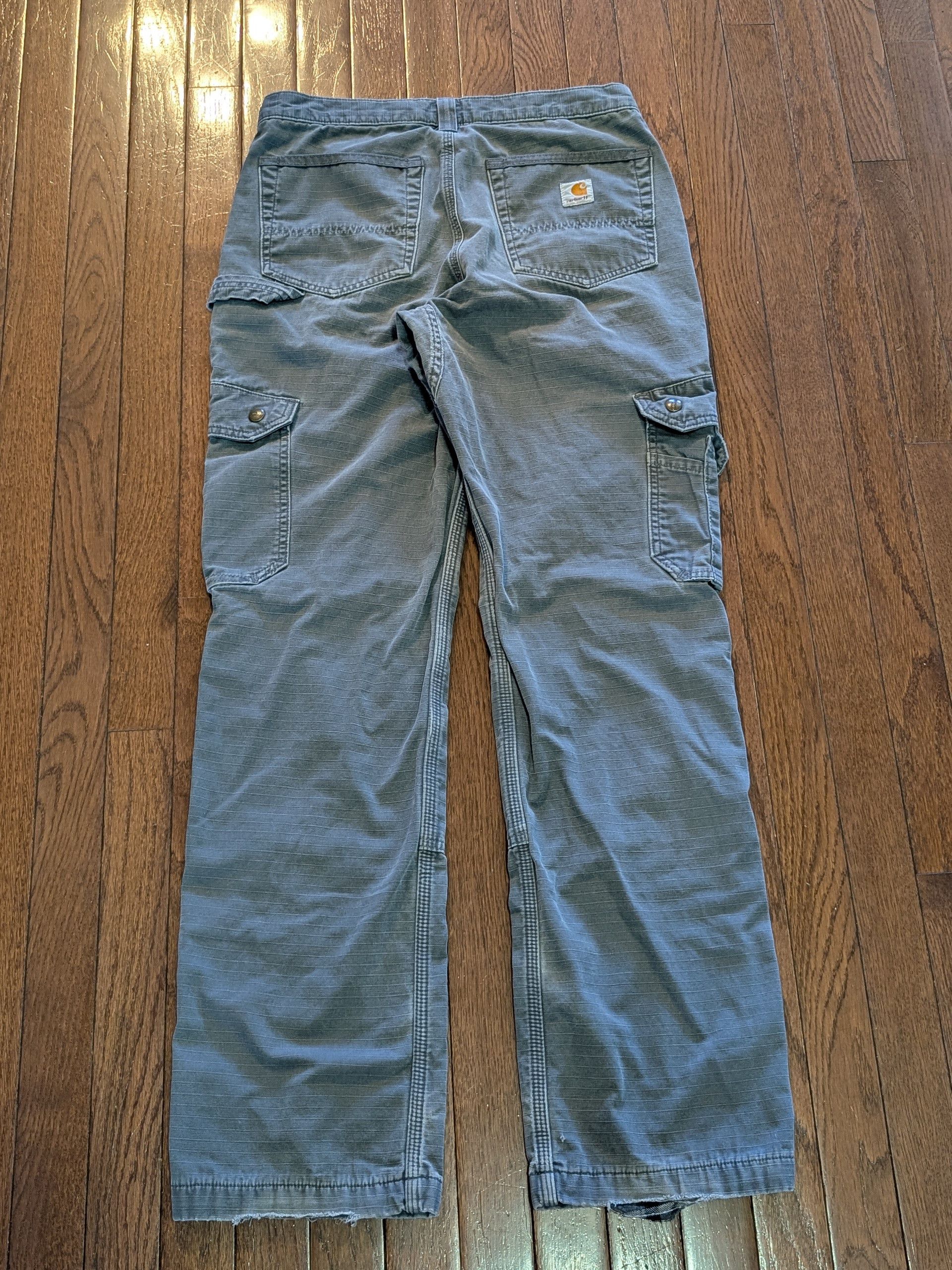 Carhartt Carhartt Ripstop Flannel Lined Double Knee Cargo Pants 30x32 Size US 30 / EU 46 - 1 Thumbnail