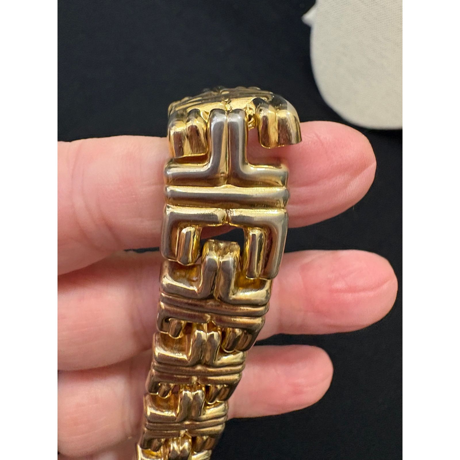 Other Vintage Gold Tone Link Necklace Statement Chunky 18” 90grams Size ONE SIZE - 3 Thumbnail