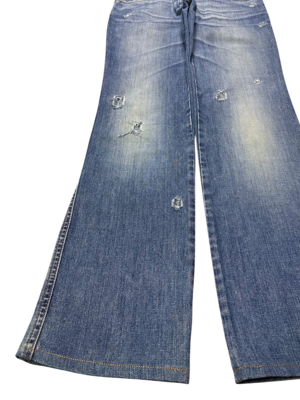 Dolce & Gabbana Vintage Dolce & Gabbana Mud Wash Bootcut Flare Jeans Size 28" / US 6 / IT 42 - 6 Thumbnail