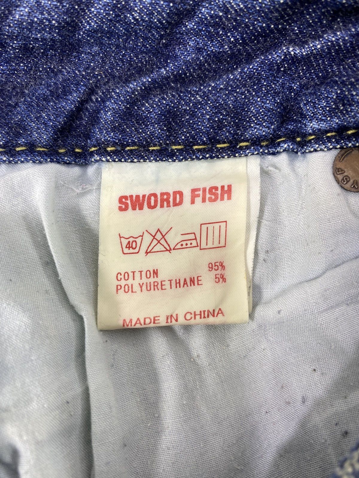 Jean Sword Fish Blue Wash Jeans - J1042 Size 29" - 9 Thumbnail