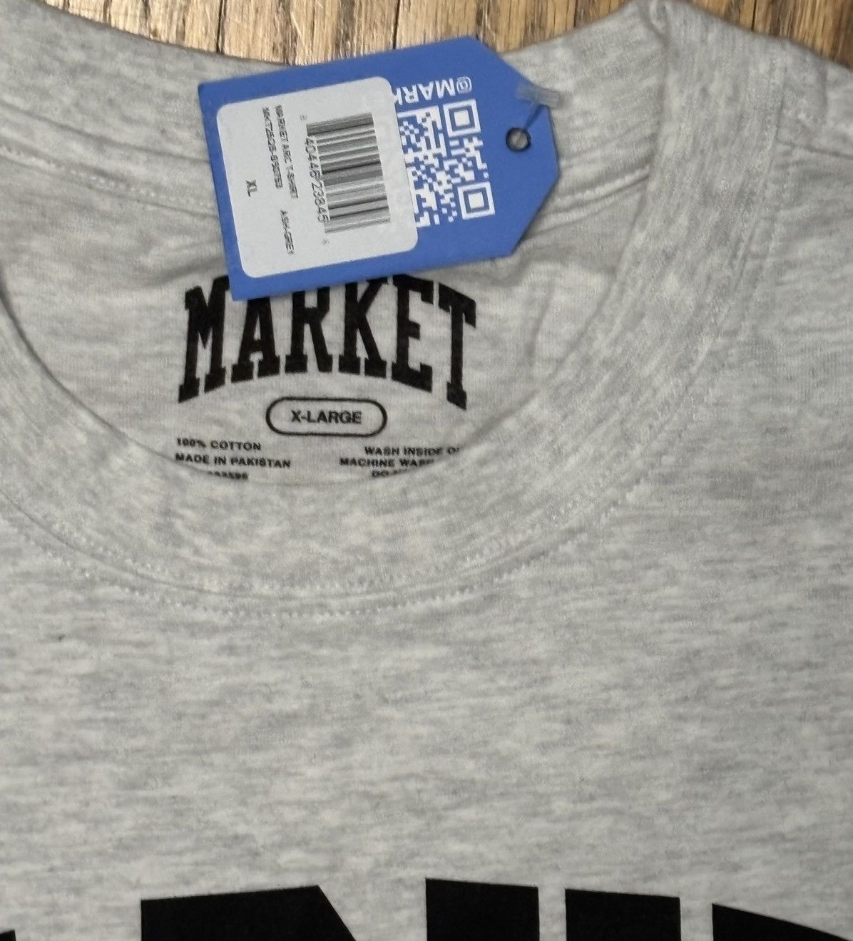 Market Market Mens XL Gray Tshirt Size US XL / EU 56 / 4 - 3 Thumbnail
