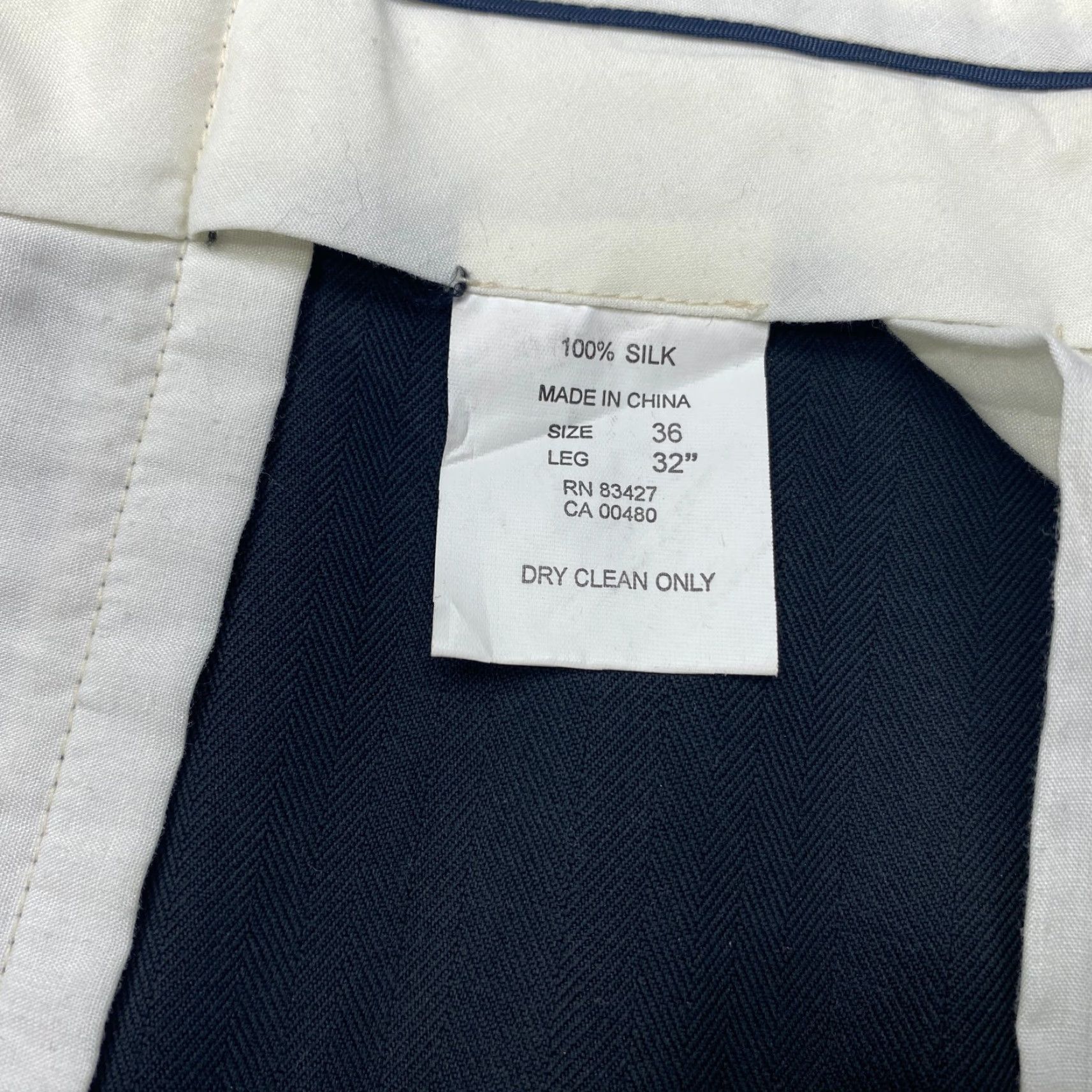 Vintage Allen Solly Mens 36x32 Black Dress Pants Linen Pleated Trousers 7829 Size US 36 / EU 52 - 7 Thumbnail