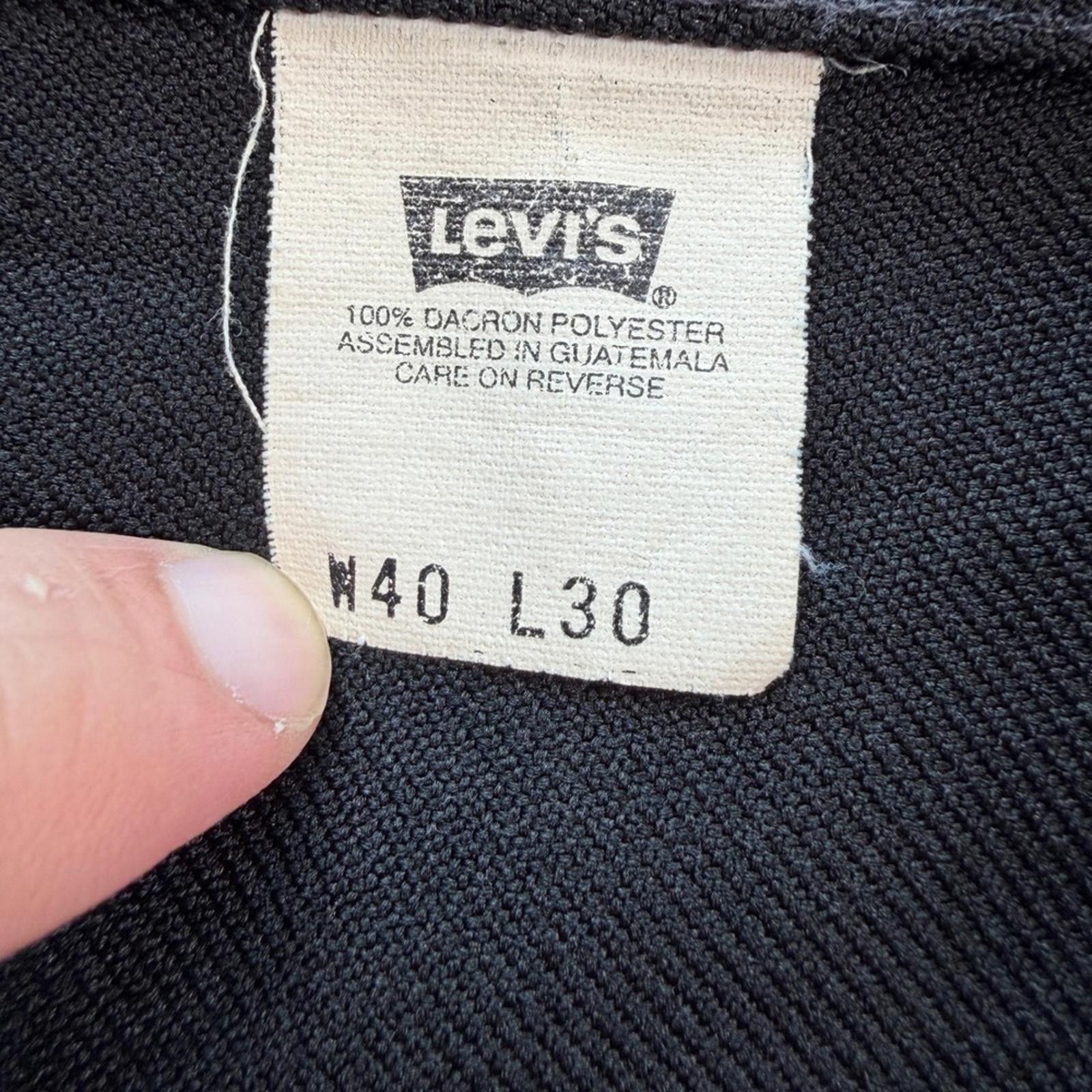 Levi's Vintage 90s Levis 601 Black Bootcut Pants Mens 40x30 Western Size 48R - 5 Thumbnail