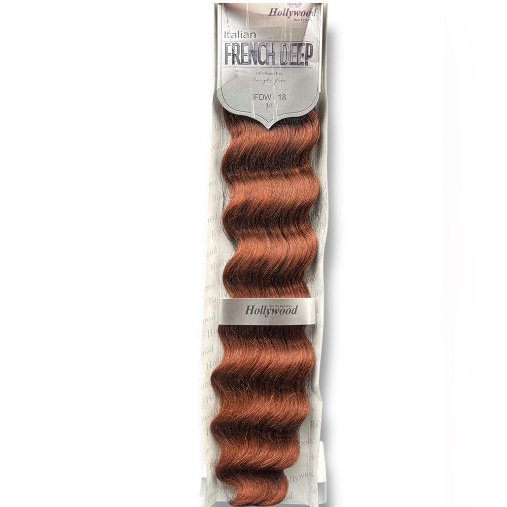 Other 100% Human hair Italian French Deep Weaving -Copper Red #3 Size ONE SIZE - 2 Thumbnail