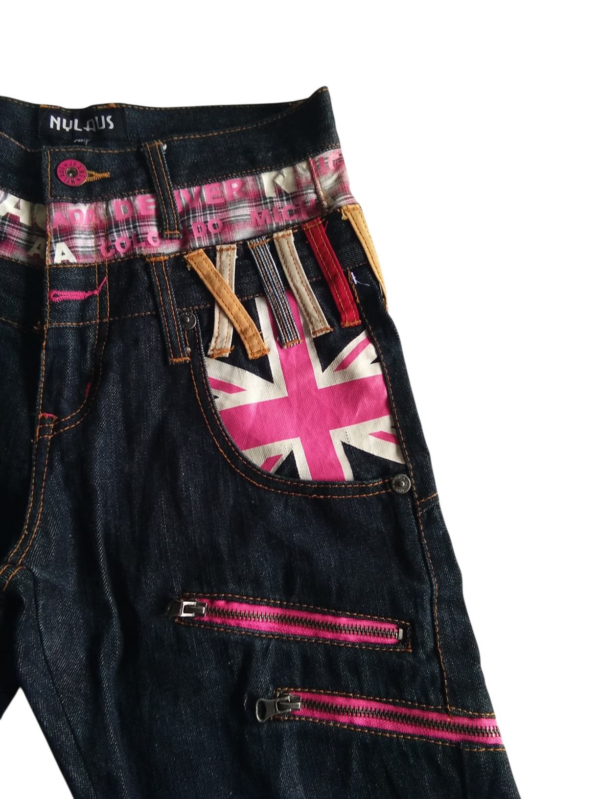 PPFM DOUBLE WAIST💥NYLAUS PUNK STYLE JAPANESE DENIM Size US 29 - 12 Thumbnail