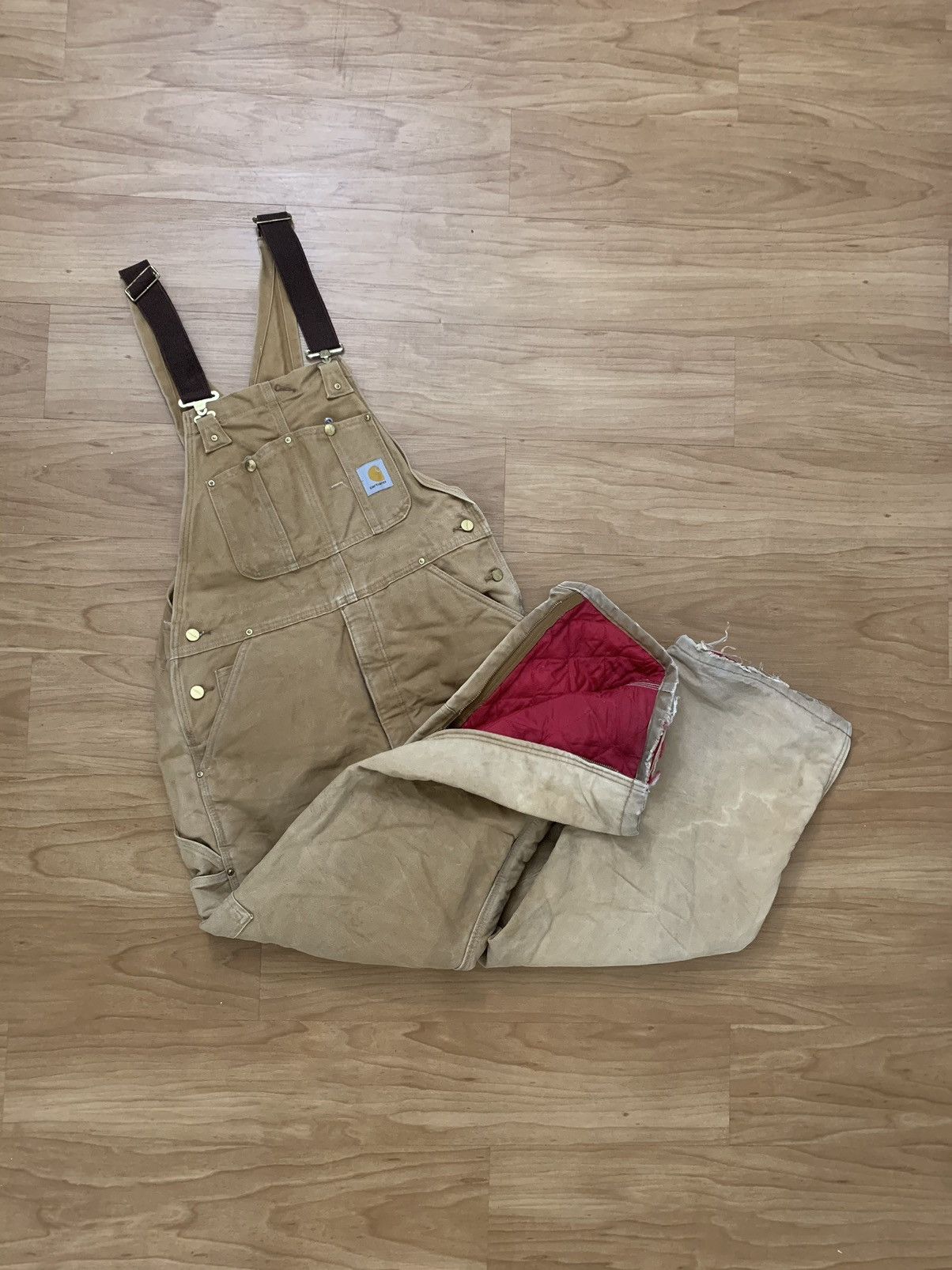 Carhartt 🏷️Vintage Carhartt Double-Knee Insulated Overalls (36x30) Size US 36 / EU 52 - 1 Thumbnail