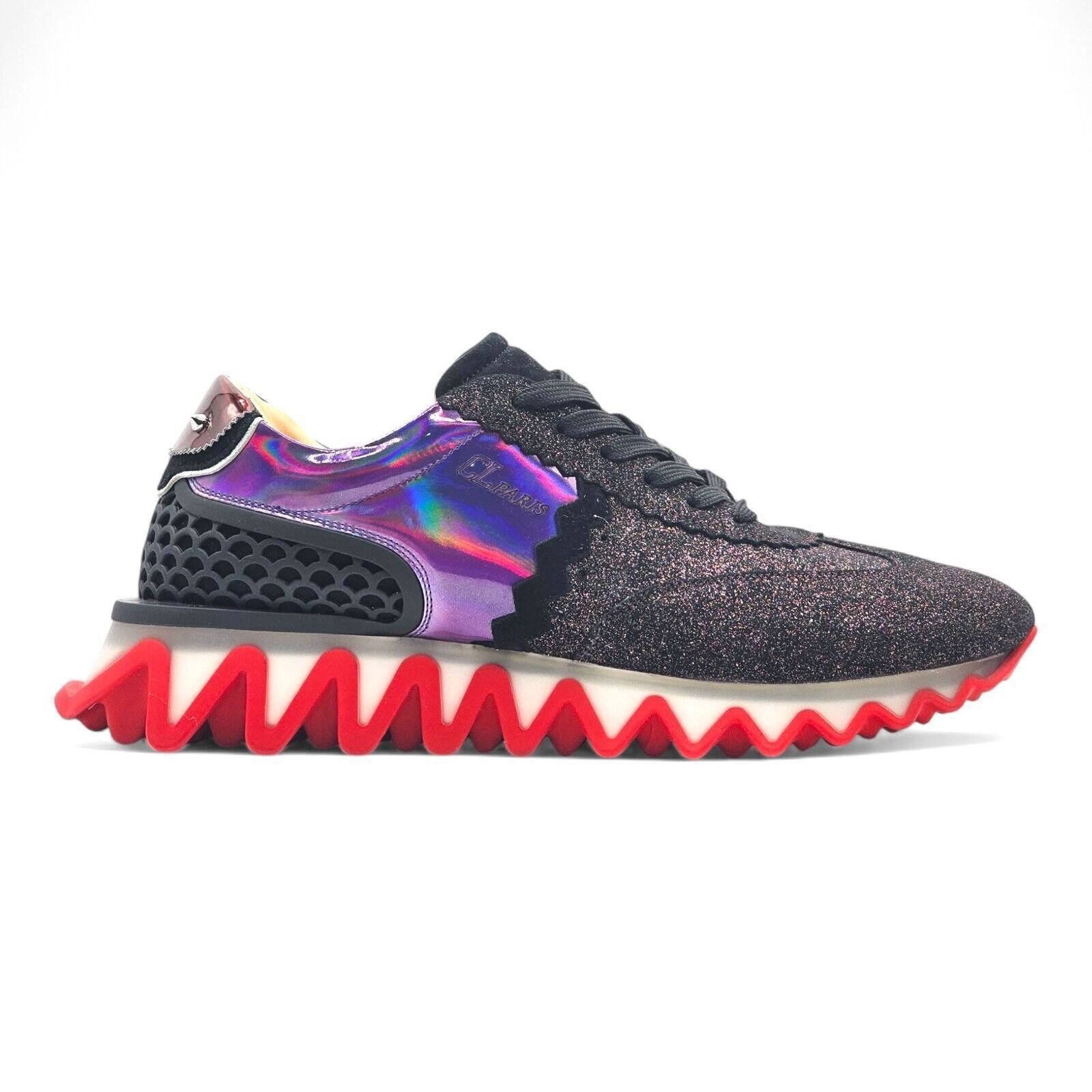 Christian Louboutin Loubishark Glitter Iridescent Sneakers