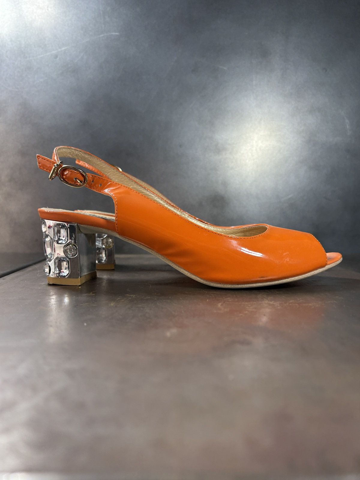 Miu Miu 2011 Miu Miu Heels Patent Leather Jewel Rhinestone Straps Size US 8 / IT 38 - 2 Thumbnail