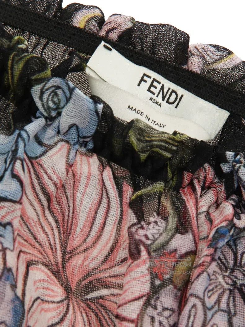 Fendi Fendi Floral Print Dress Size XS / US 0-2 / IT 36-38 - 6 Thumbnail