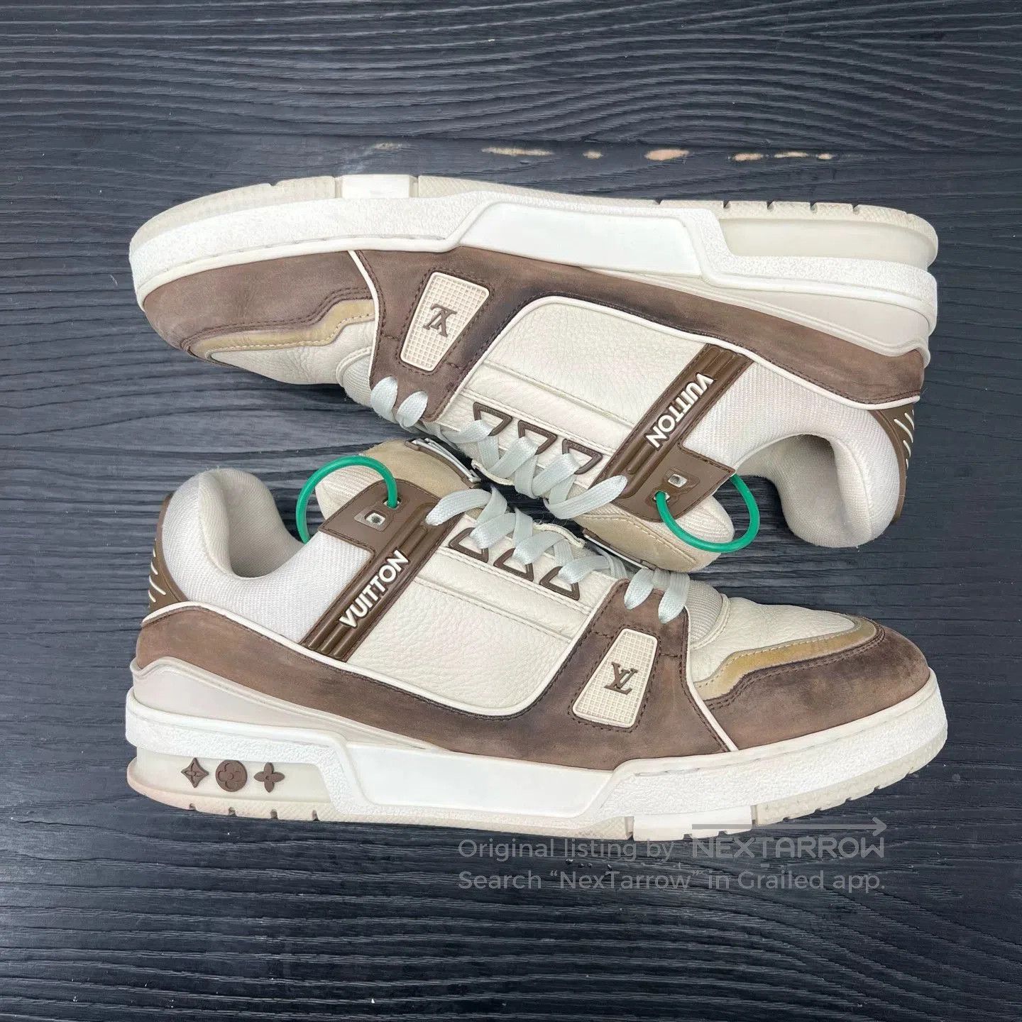 Louis Vuitton LV Trainer Mocha White Sneakers. Size US 10 / EU 43 - 7 Thumbnail
