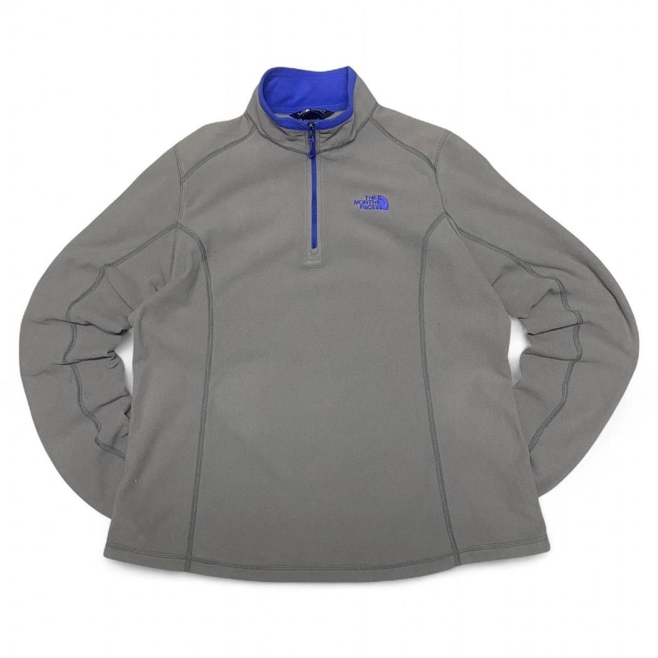 The North Face Y2K the North face light grey/ purple fleece quarter zip up Size M / US 6-8 / IT 42-44 - 2 Thumbnail