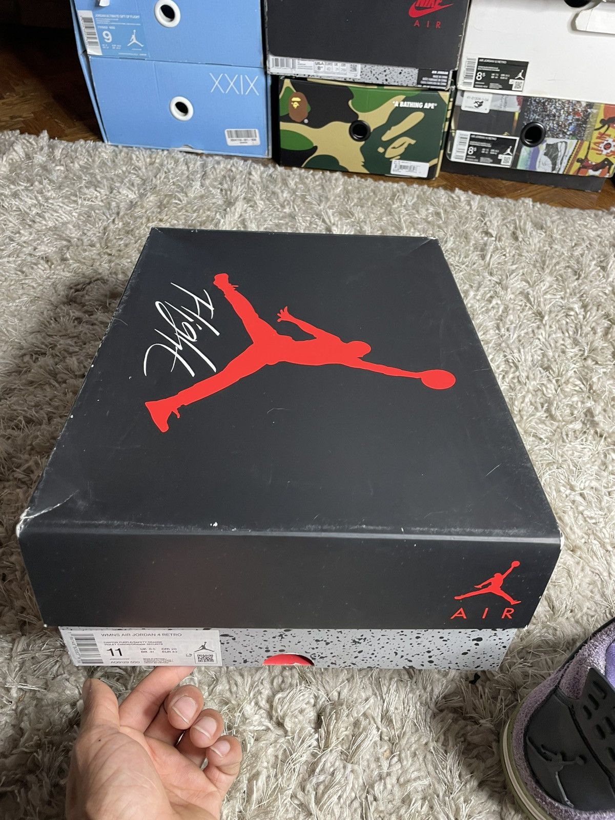 Jordan Brand Jordan 4 Canyon Purple Size US 11 / IT 41 - 12 Thumbnail