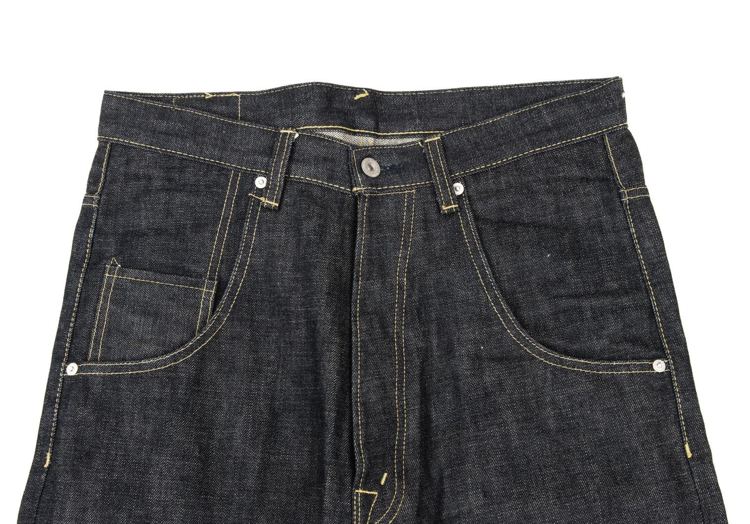 Ganryu Camouflage Pocket Straight Denim Pants Indigo S Size US 30 / EU 46 - 2 Thumbnail