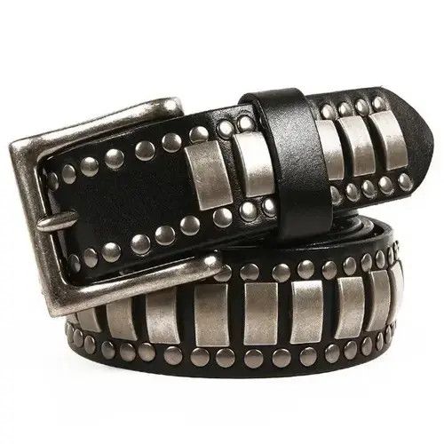 Other Leather Rock Punk Rivets Biker Belt Size ONE SIZE - 3 Thumbnail