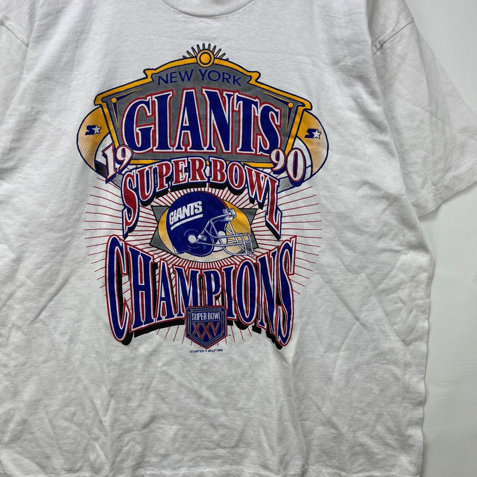 Starter × Vintage Vintage 1990 Starter New York Giants Super BowlShirt 2XL NFL Size US XXL / EU 58 / 5 - 2 Thumbnail