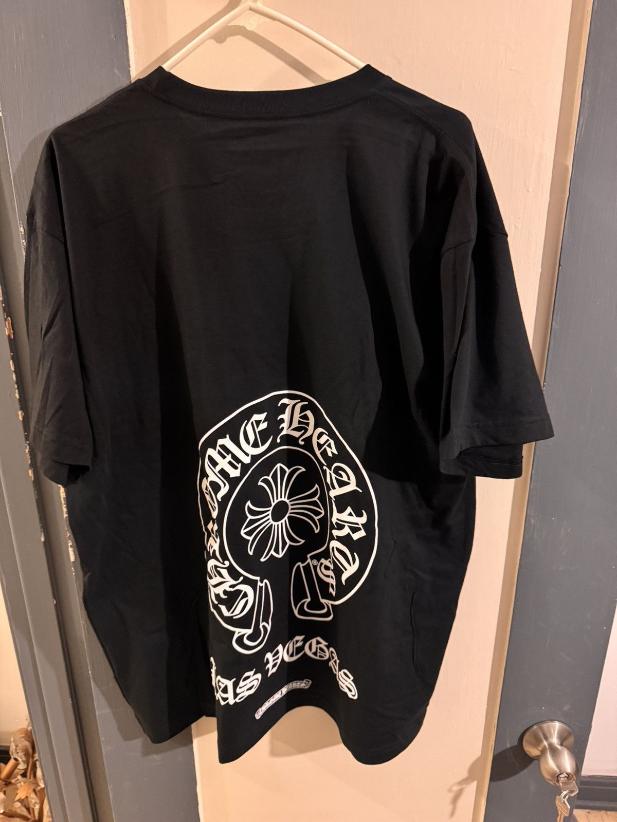 Chrome Hearts Las Vegas Horseshoe Logo Tee Shirt Chrome Hearts Las Vegas Horseshoe Logo Tee Shirt
