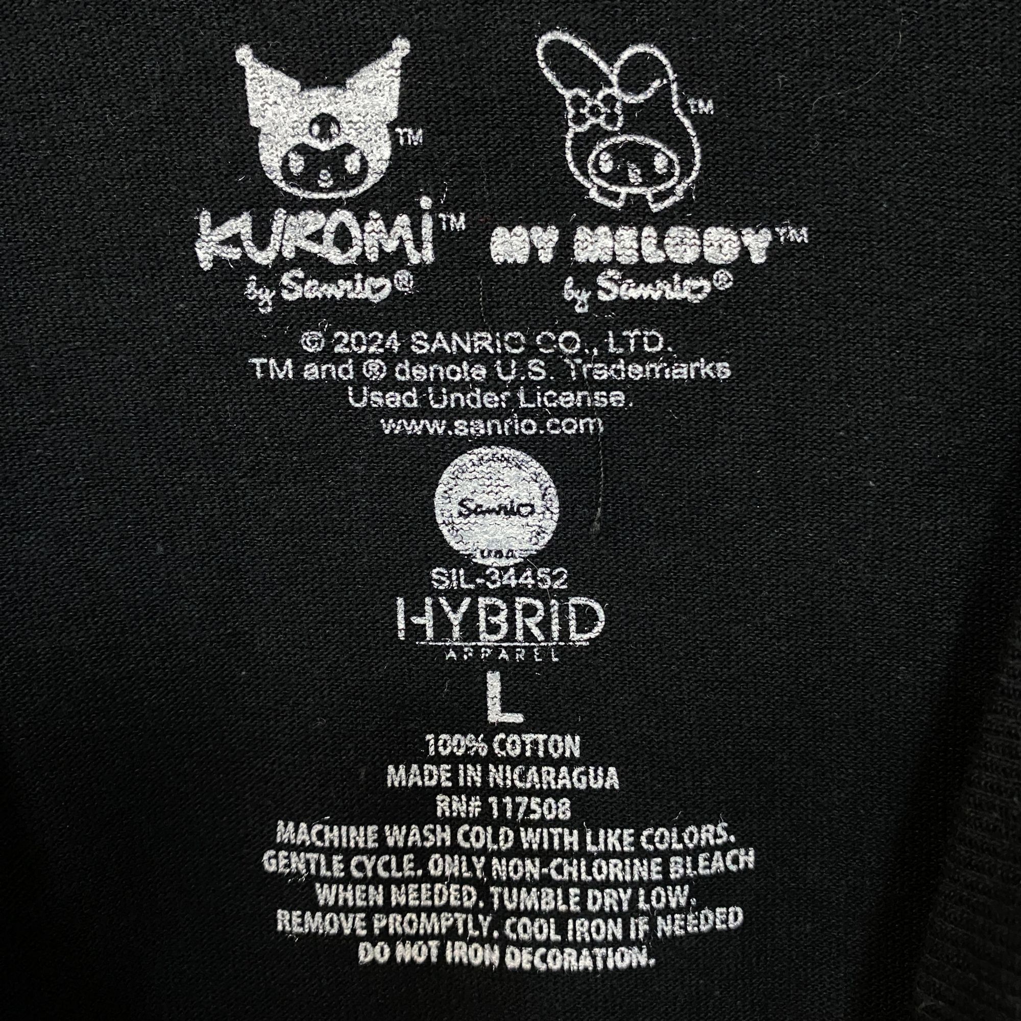 Other Sanrio Kuromi and My Melody Kawaii T-Shirt Large Size US L / EU 52-54 / 3 - 4 Thumbnail