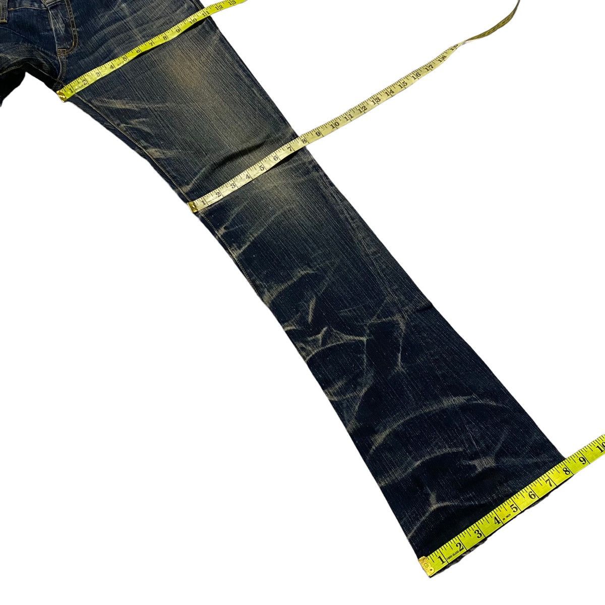 Japanese Brand Tornado Mart Spiral Cut Low Flare Jeans Distressed Grailed