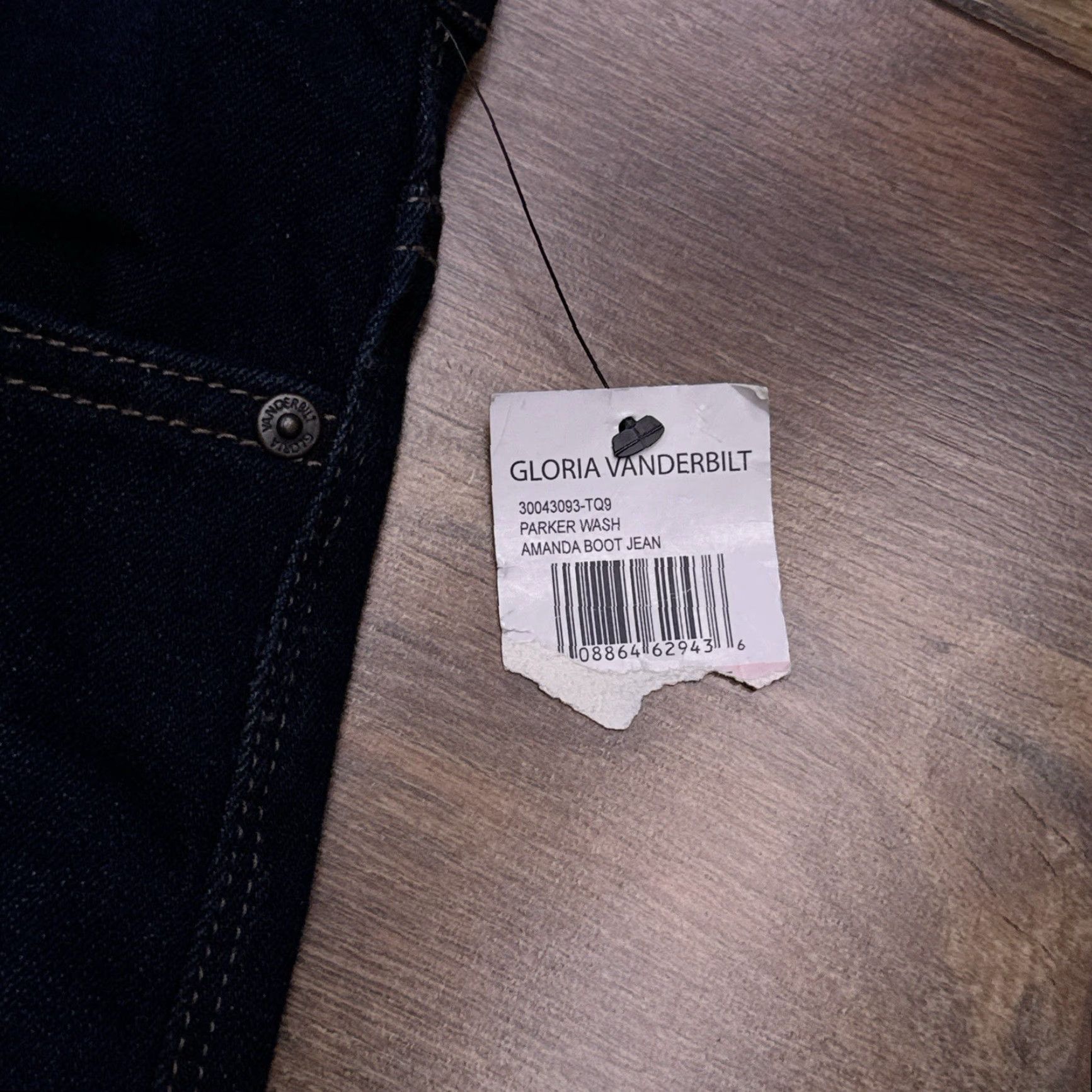 Gloria Vanderbilt Gloria Vanderbilt Amanda Bootcut Jeans Womens 10 Petite Classic Rise Stretch Denim 5-Pocket Logo Blue Size 32" / US 10 / IT 46 - 6 Thumbnail