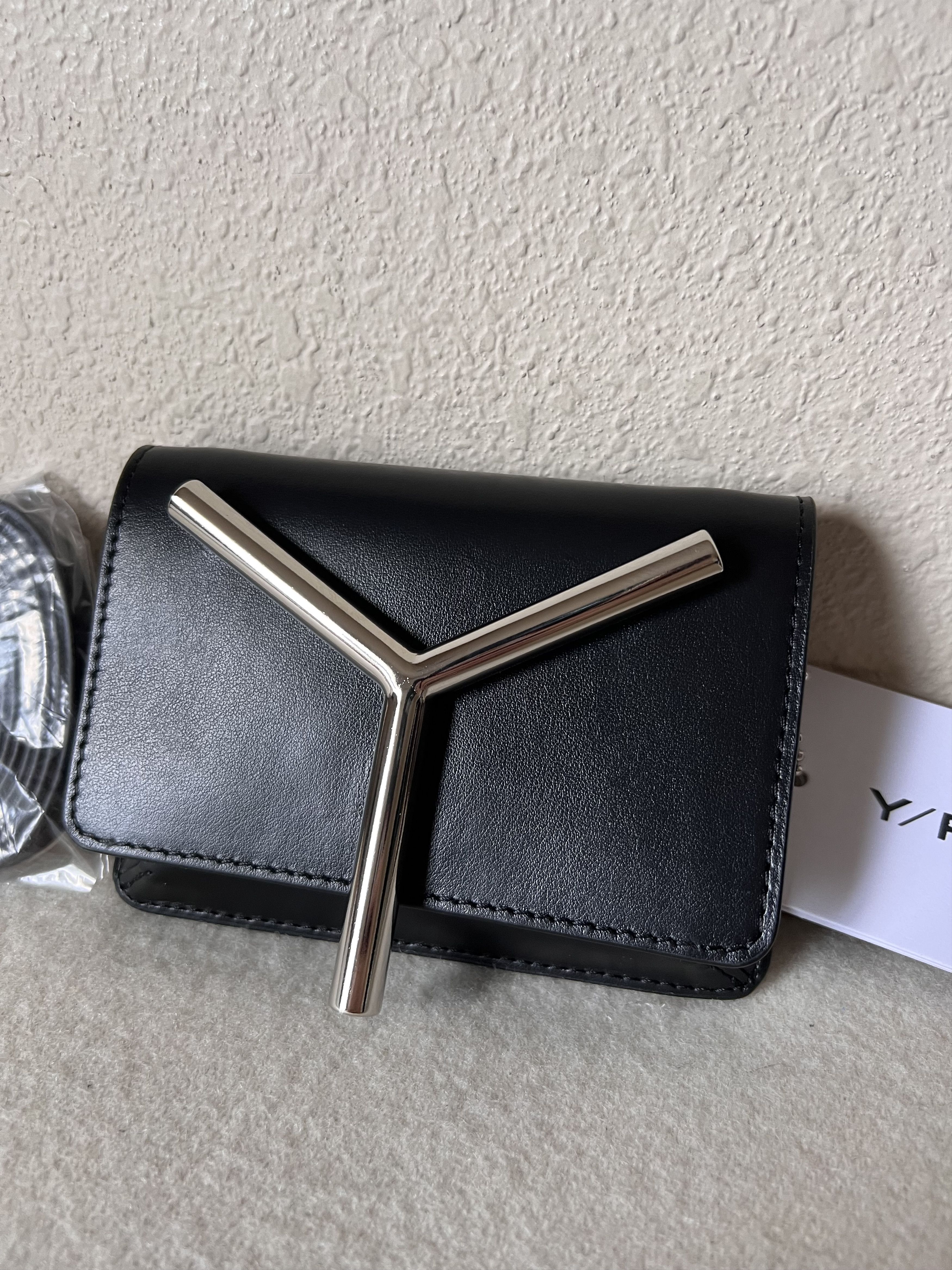 Y/Project Y/Project Y Mini Wallet Bag in Black Leather Size ONE SIZE - 3 Thumbnail